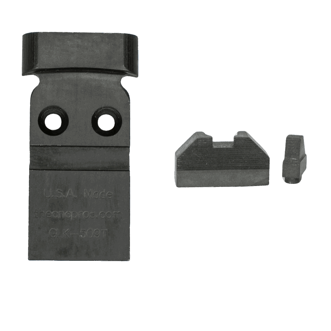 Glock MOS Steel Red Dot Mounting Plate for Holosun 509T with Full Size Iron Sight