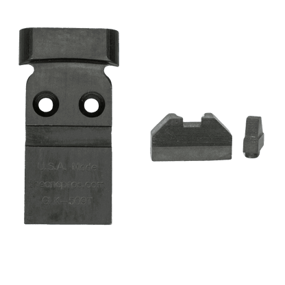 Glock MOS Steel Red Dot Mounting Plate for Holosun 509T with Full Size Iron Sight