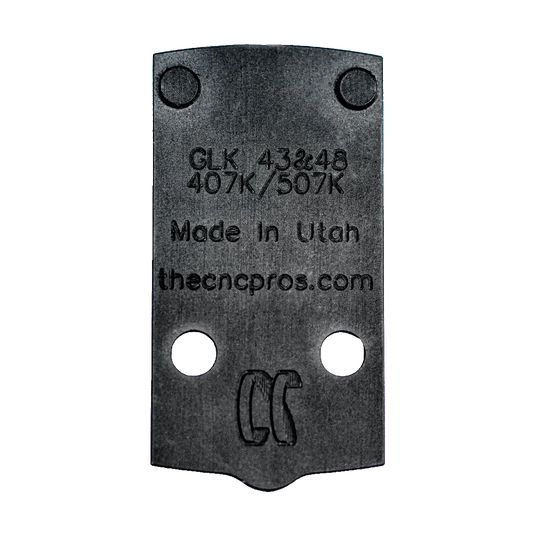 Glock 48/43 to Holosun EPS/EPS Carry/407K/507K/SCS Carry Steel Red Dot Plate